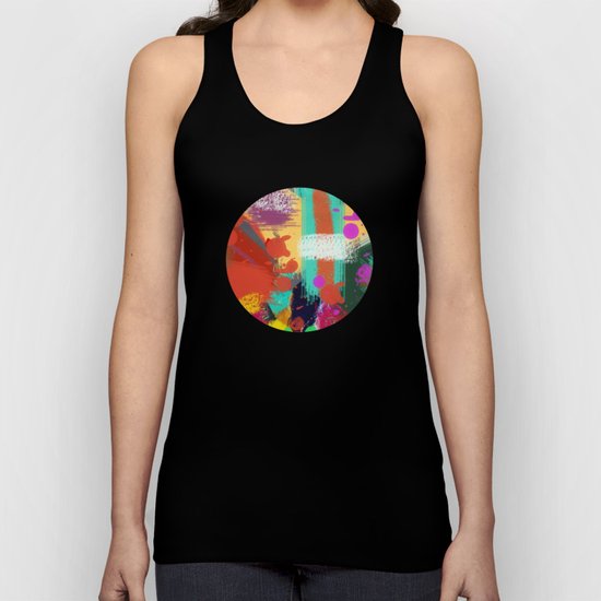 Color clock Unisex Tank Top