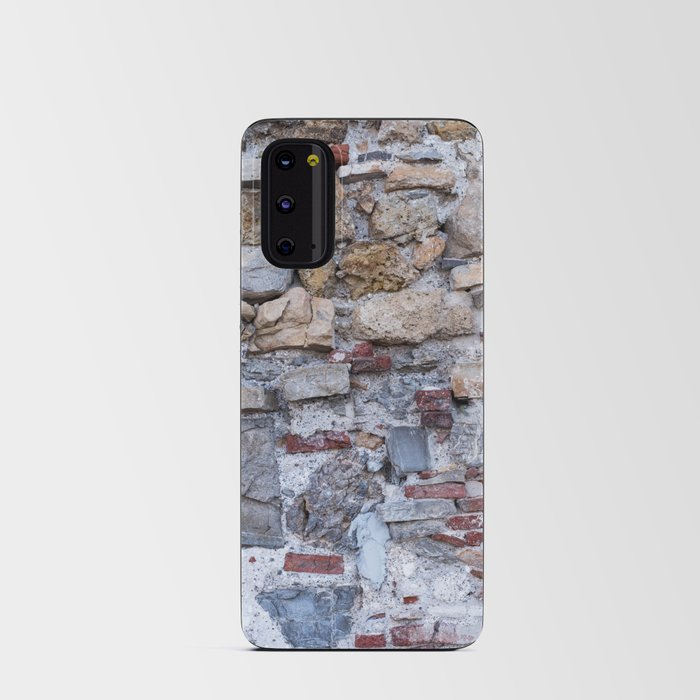 Old stone's wall of castle background Android Card Case