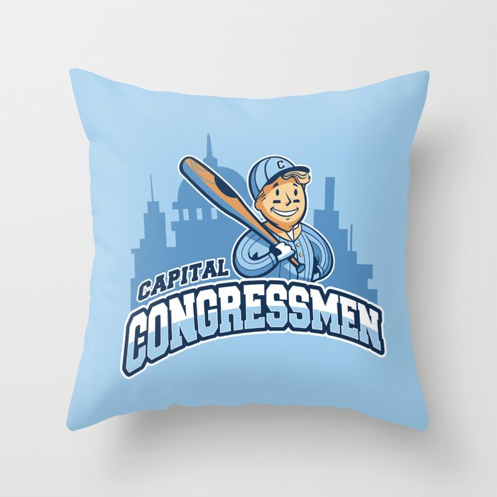 Capital Congressmen Throw Pillow