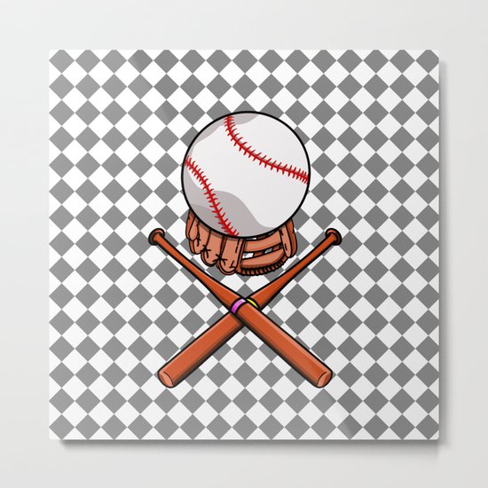 Baseball Metal Print