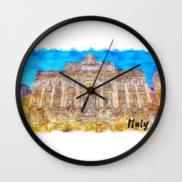 Italy watercolor painting Wall Clock | Italyoldmap, Italyartwork, Italyhoneymoon, Italywall, Italysketch, Mapofitaly, Italyantique, Italy, Italylover, Italyhanddrawn 