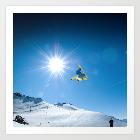 Snow time Art Print