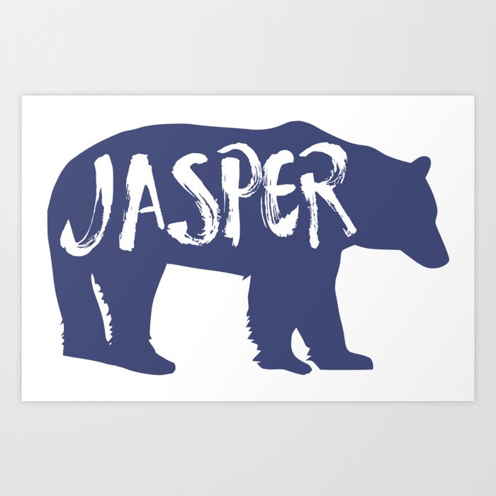 Jasper Bear Art Print