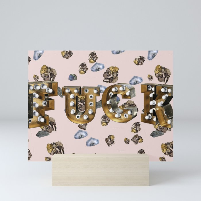 FUCK GEMS Mini Art Print