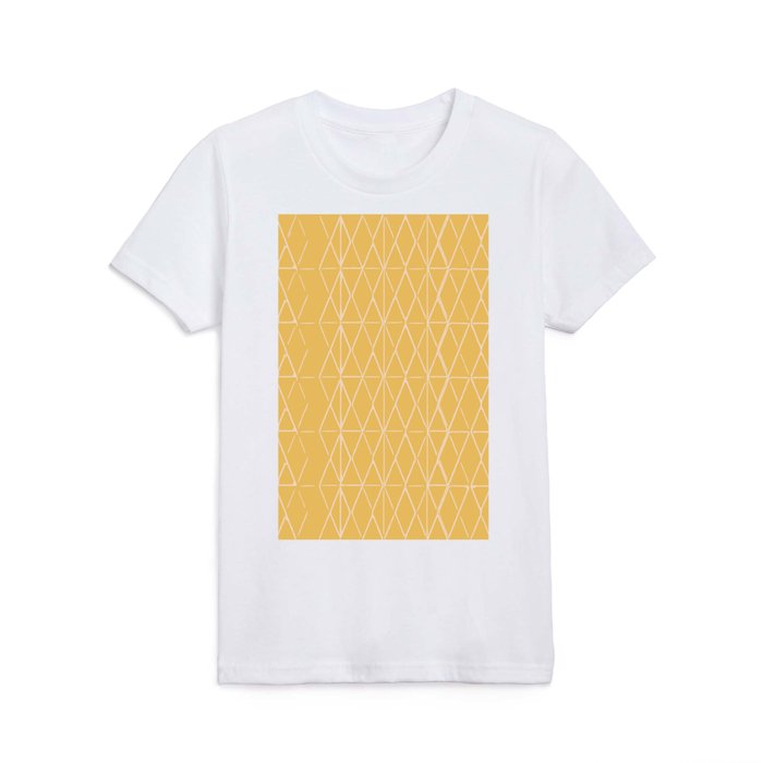 Lines in Goldenrod 109 Kids T Shirt