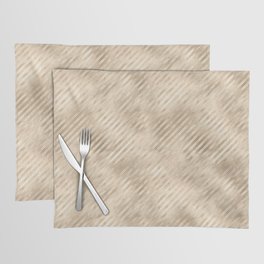 Luxury Light Gold Metallic Stripes Pattern Placemat