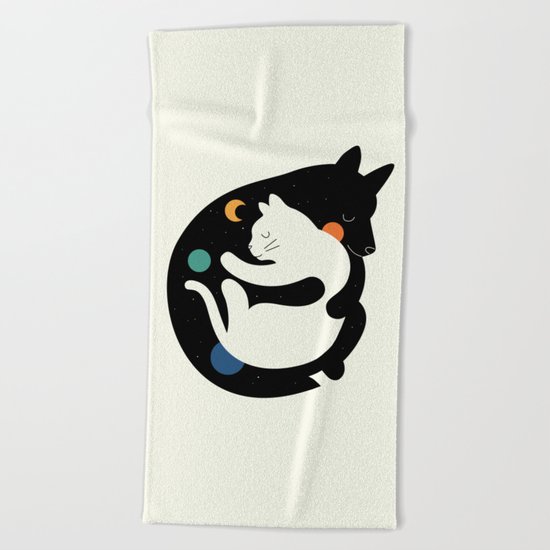 More Hugs Less Fights Beach Towel