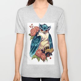 OWL IN THE YOUR FLOWERBEDS V Neck T Shirt
