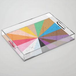 Rainbow Wheel of Inclusivity Acrylic Tray