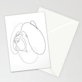 Chow Chow - one line drawing Stationery Card