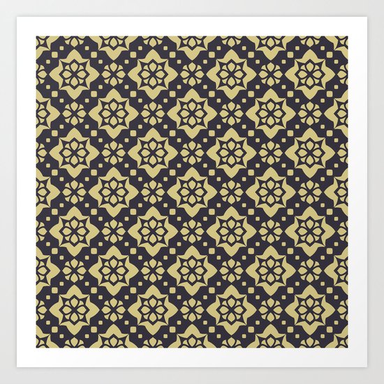 Abstract geometric Pattern 89 Art Print