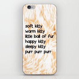 Soft Kitty iPhone Skin
