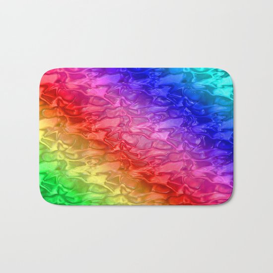 Rainbow - Plastic texture Bath Mat