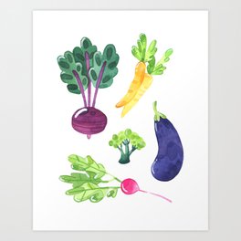 Eat Your Veggies Art Print