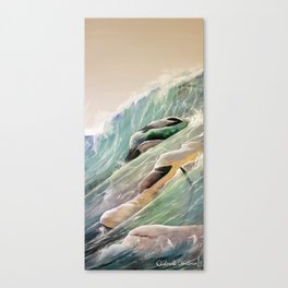 Green Waters Triptych 3/3 Canvas Print