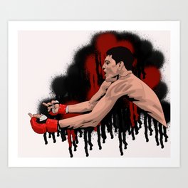 The Birds Art Print | Painting, Fight, Fighter, Mma, Pop Art, Sportsart, People, Diaz, Boxing, Nick 
