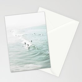 Surfer Waves Coastal Ocean Stationery Card