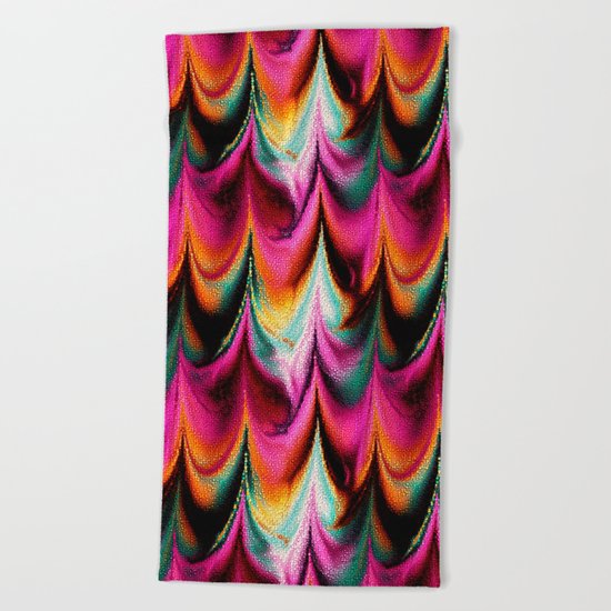 Abstract Feather organic pattern Beach Towel