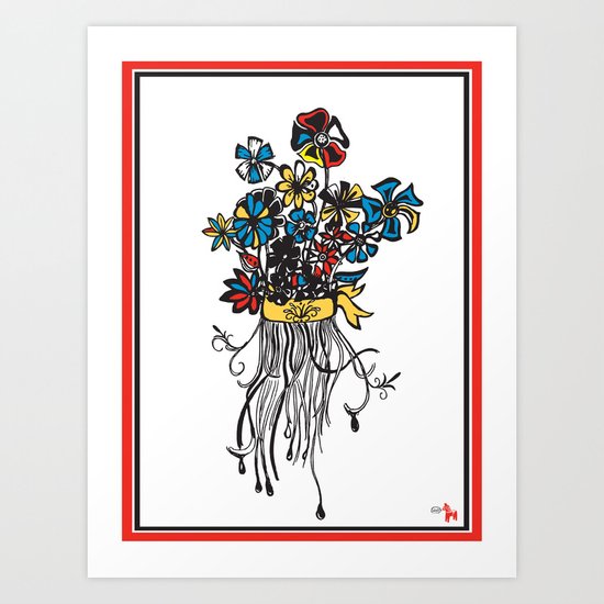 Bouquet - Skal Art Print