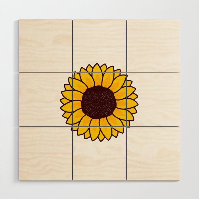 sunflower Wood Wall Art