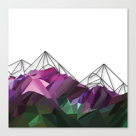 Crystal Mountains Canvas Print