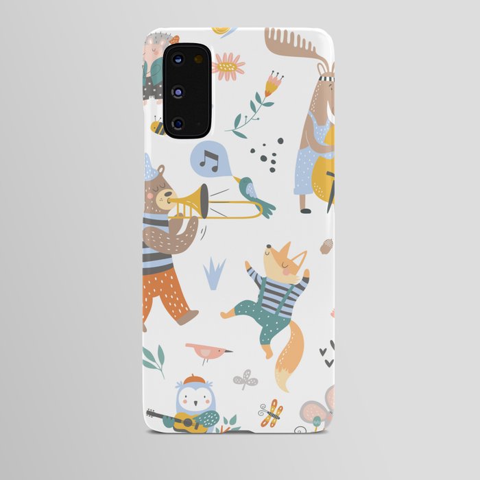 Colorful cartoon style musical Animals 2  Android Case