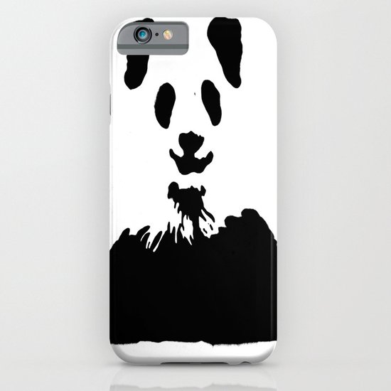 Pandas Blend into White Backgrounds iPhone & iPod Case