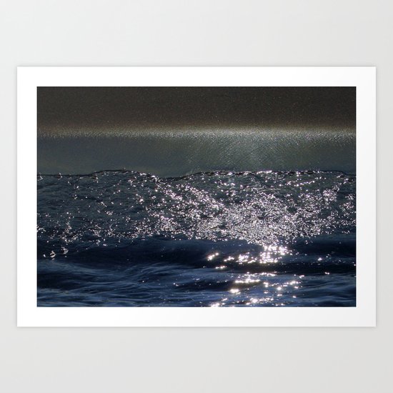 Cosmic Sparkling Ocean Art Print