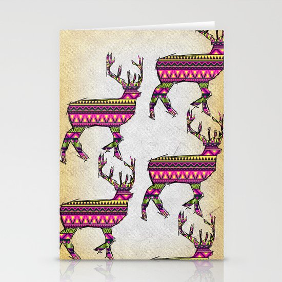 Deer Navajos pattern Stationery Cards