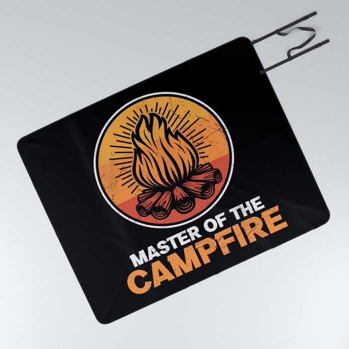 Master Of The Campfire Funny Camping Picnic Blanket