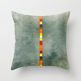 Color Strip Abstract One Throw Pillow