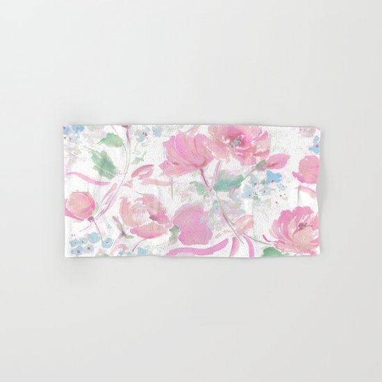 rose ribbons Hand & Bath Towel
