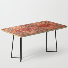 N260 - Bohemian Orange Floral Traditional Moroccan Style Coffee Table