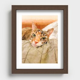 At Ease Recessed Framed Print