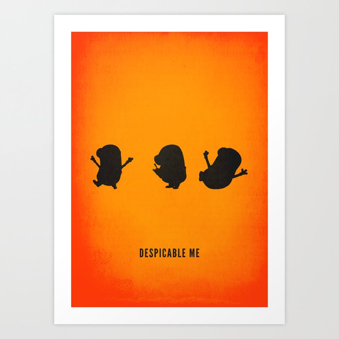 Welp Minion Minimalist Movie Poster Art Print by katherineliu | Society6 TN-49