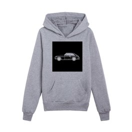 UK Sports Car Coupe Outline Kids Pullover Hoodies