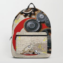Mechanical Abstract.  Backpack | Mechanic, Rust, Artwork, Graphicdesign, Elements, Texture, Home, Mechanical, Modern, Composition 