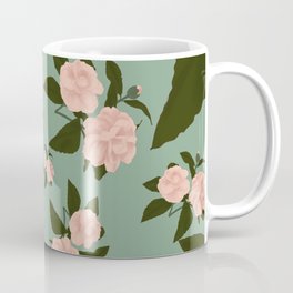 Vintage Pink Flowers Coffee Mug