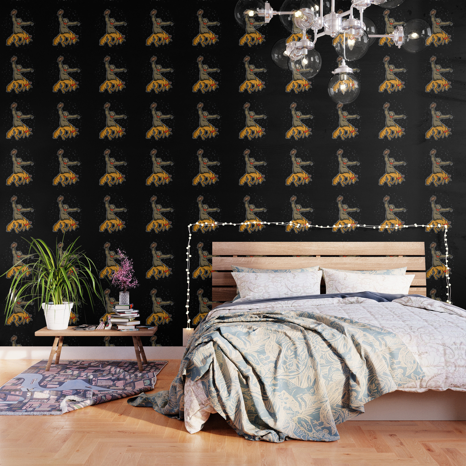 Sloth Rodeo Wallpaper By Mailboxdisco Society6
