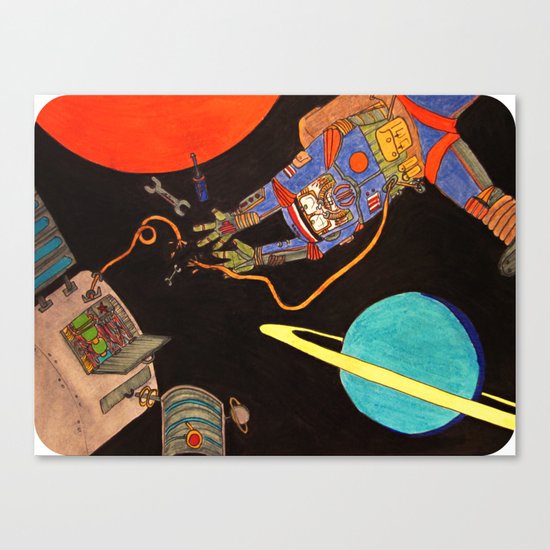 "You're Going to Die in Space!!" Canvas Print