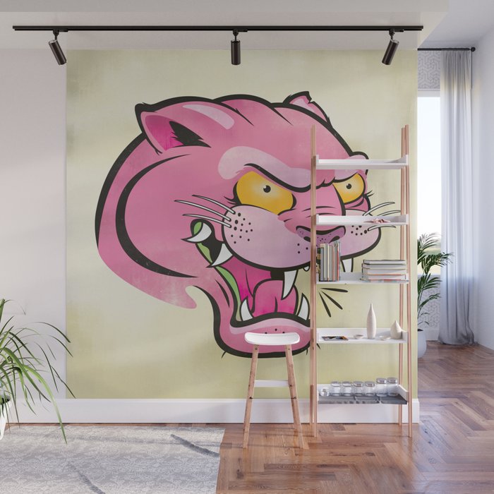 Pink Panther Tattoo Flash Wall Mural