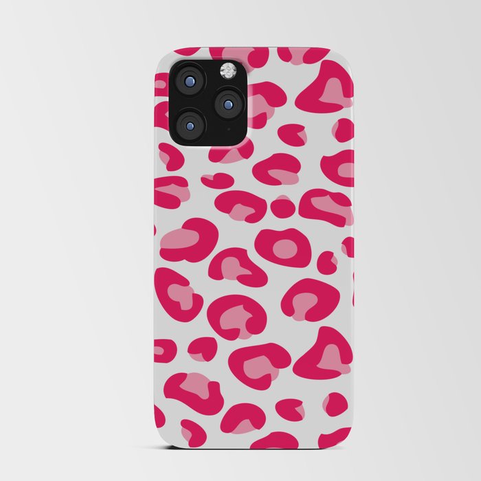 Pink Leopard Print iPhone Card Case