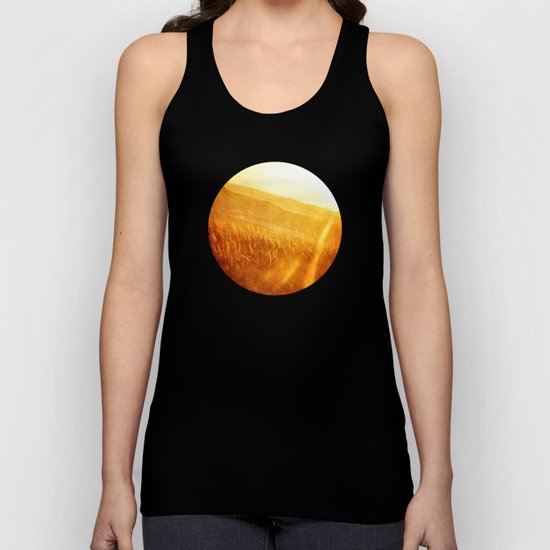 Through gold-woven dreams Unisex Tank Top