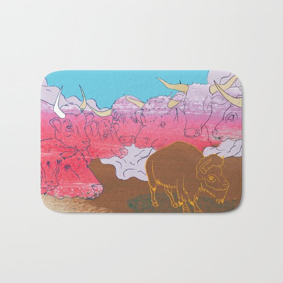 WHERE THE BUFFALO ROAM? Bath Mat