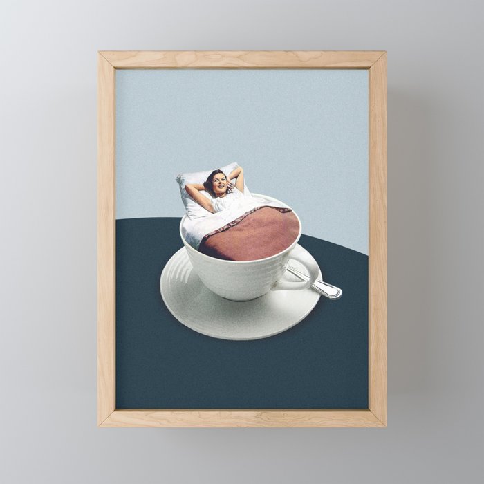 Morning rituals Framed Mini Art Print