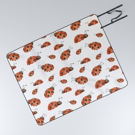 Cute Ladybug Picnic Blanket