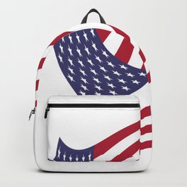 flag in the wind 1 : USA Backpack | Newyork, Hollywood, Americanflag, Losangeles, Dallas, America, Washington, Graphicdesign, Banner, California 