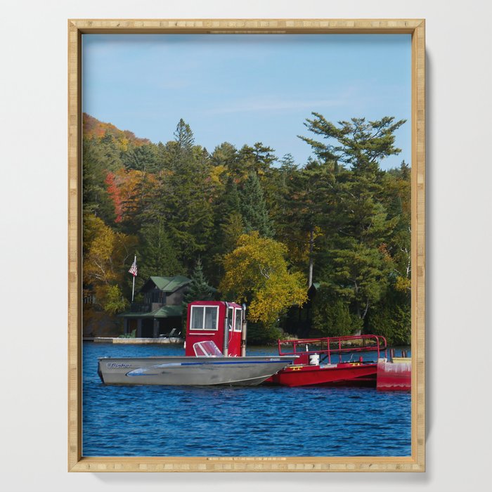 Red Boat Dock Serving Tray