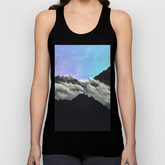 echo mountains Blue Unisex Tank Top