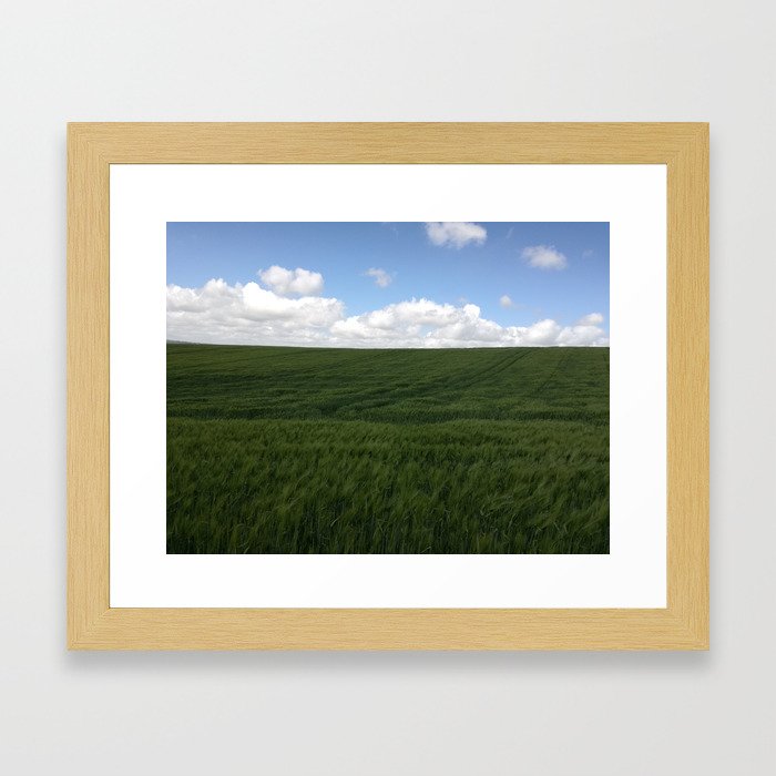 The Green Field Framed Art Print